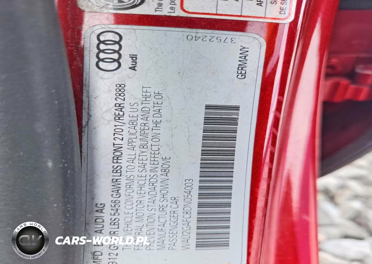 2013 Audi A7 Prestige VIN:WAU2GAFC8DN054003 - 12