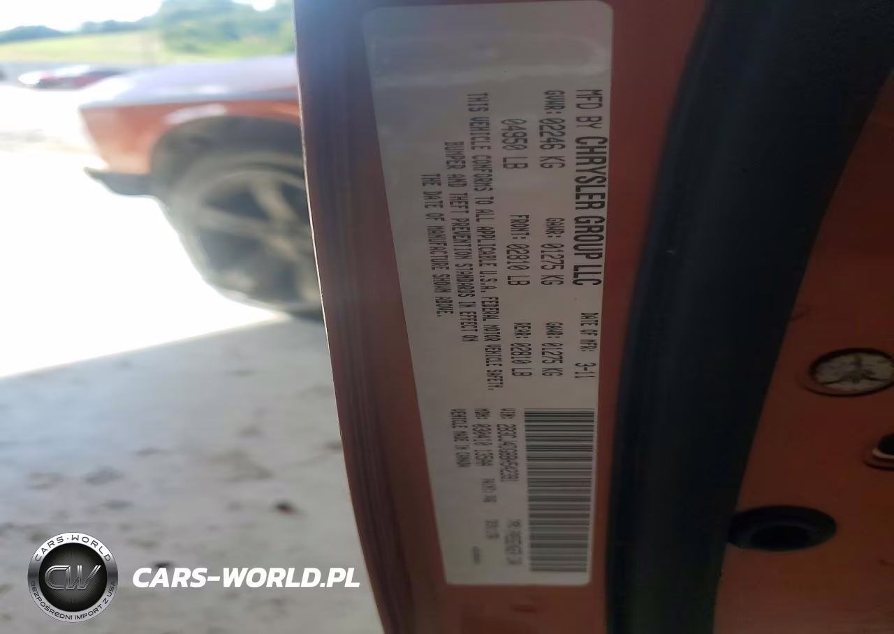 2011 Dodge Challenger VIN:2B3CJ4DG8BH542391 - 12