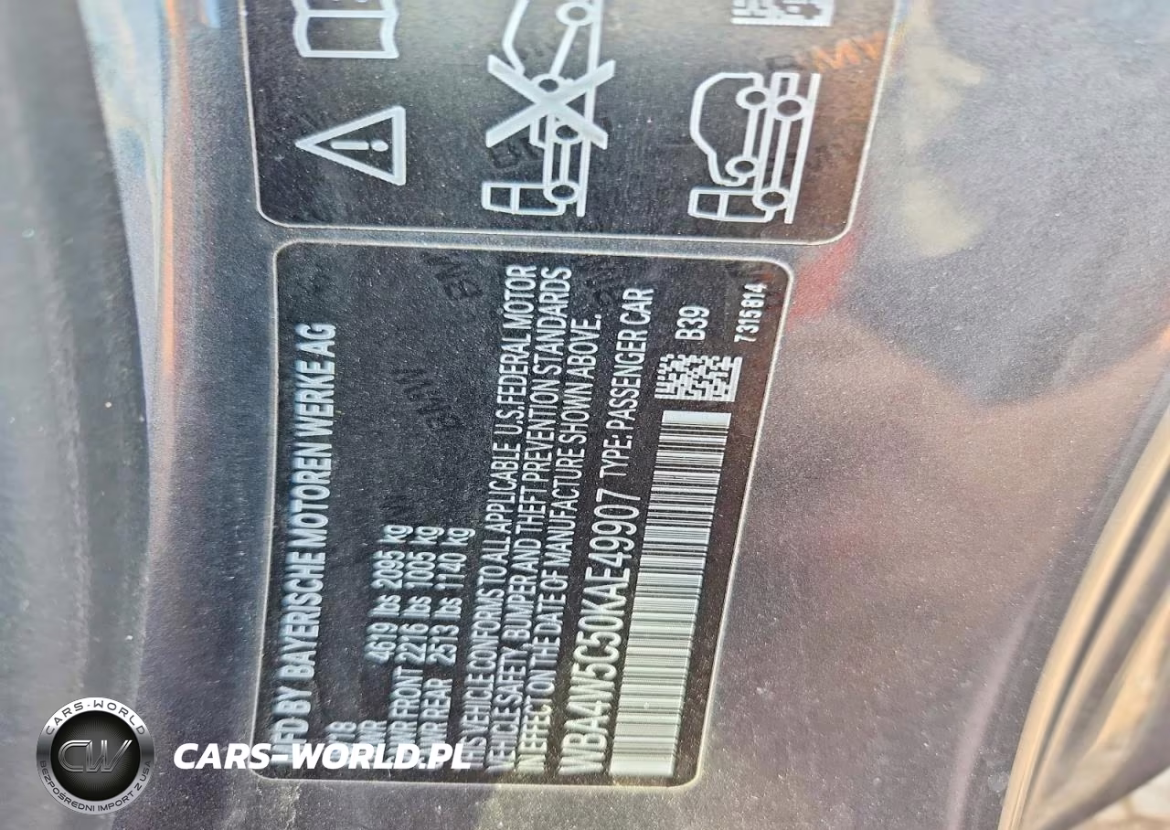 2019 BMW 430Xi VIN:WBA4W5C50KAE49907 - 13