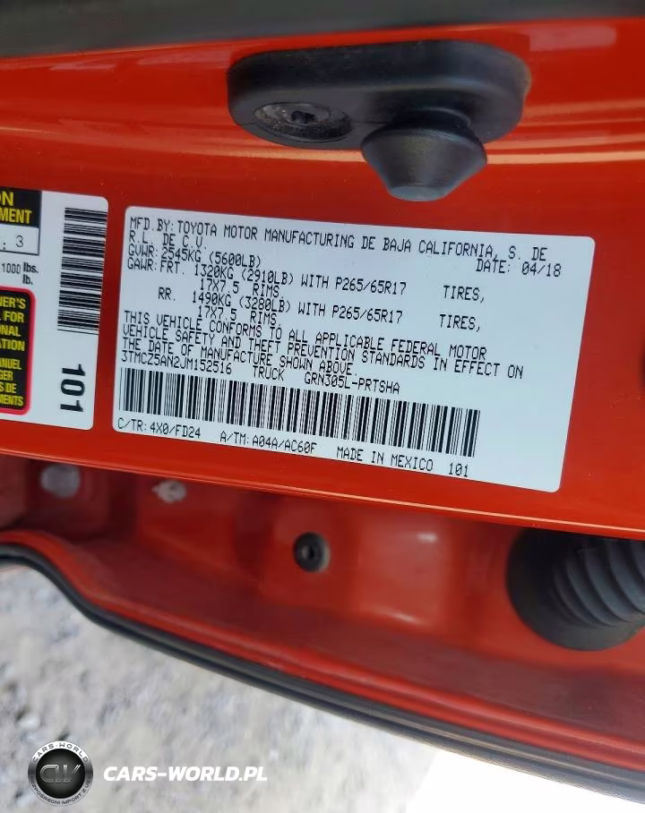 2018 Toyota Tacoma Trd Sport VIN:3TMCZ5AN2JM152516 - 12
