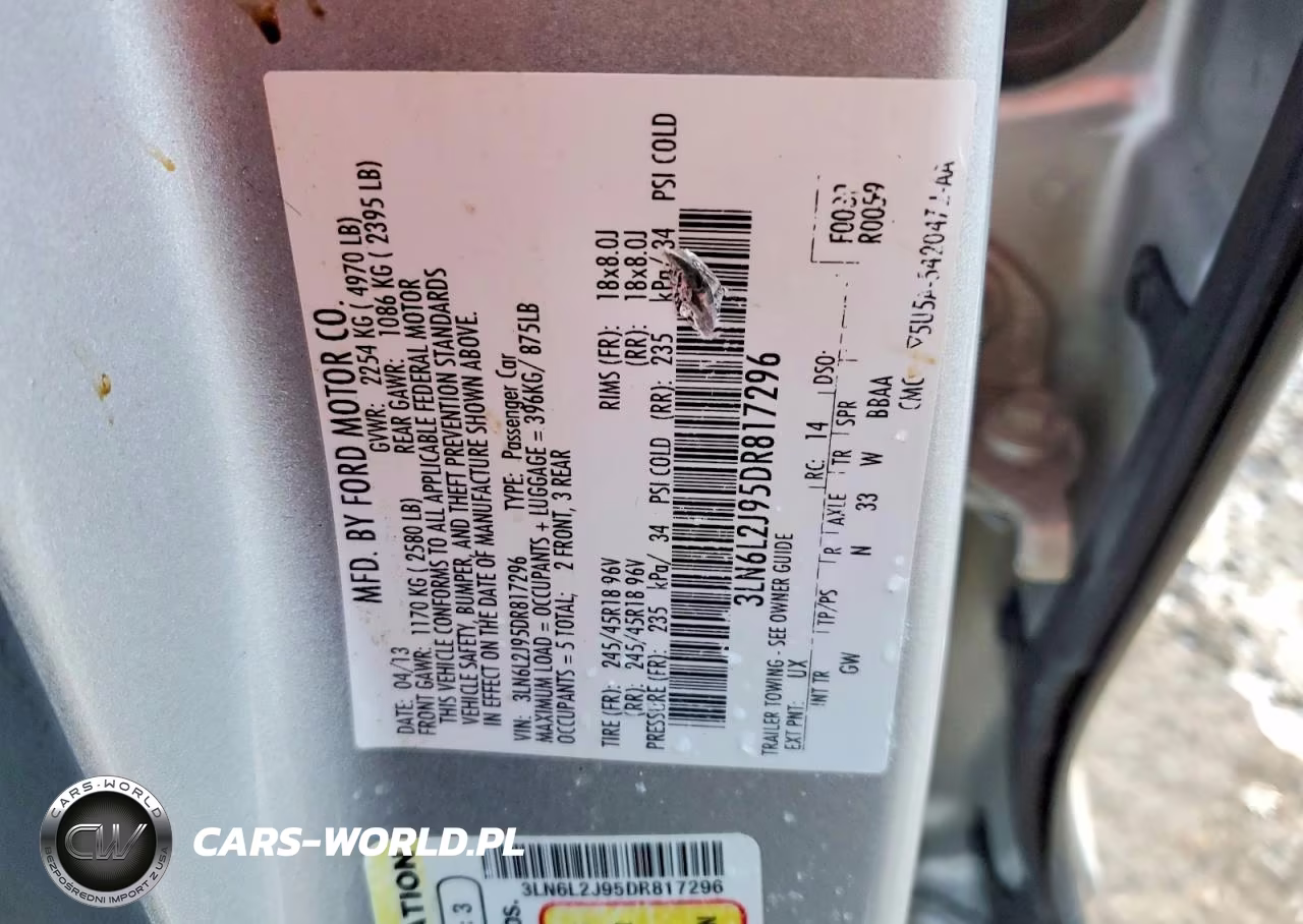 2013 Lincoln Mkz VIN:3LN6L2J95DR817296 - 12