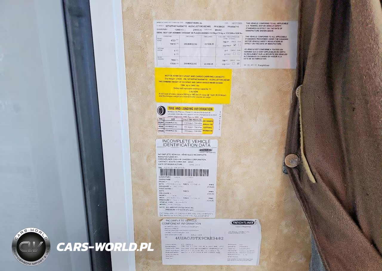 2009 Forest River Pathfinder Rv VIN:4UZACJDTX9CAE3482 - 10