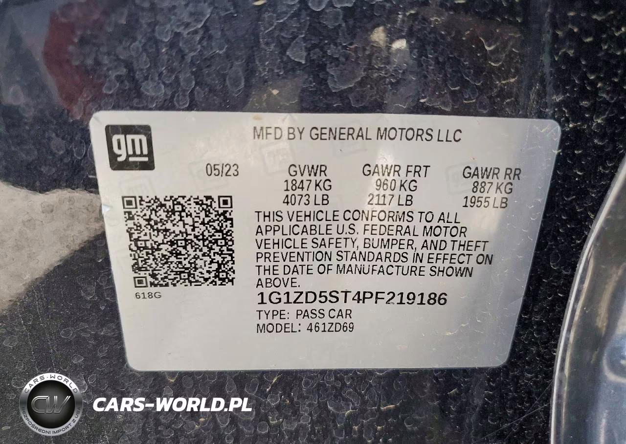 2023 Chevrolet Malibu Lt VIN:1G1ZD5ST4PF219186 - 13