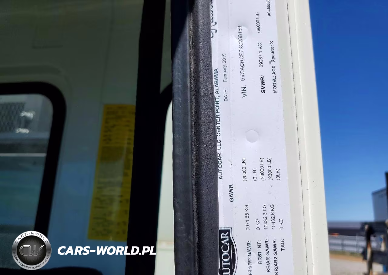 2019 Autocar Xpeditor Refuse Truck VIN:5VCACRCE7KC230159 - 10
