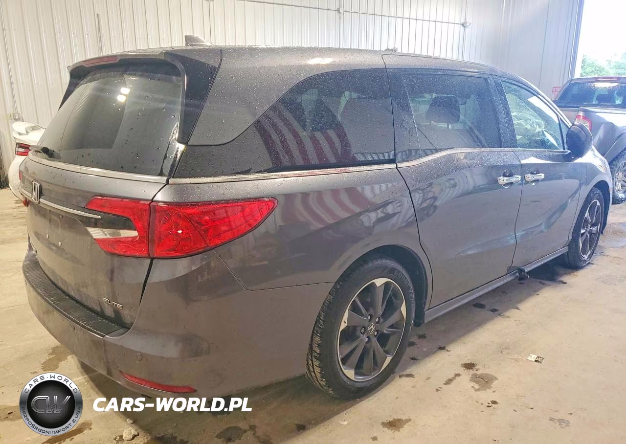 2022 Honda Odyssey Elite VIN:5FNRL6H91NB066358 - 3