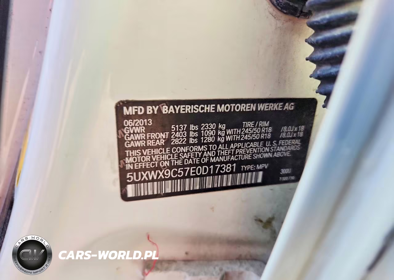 2014 BMW X3 xDrive28I VIN:5UXWX9C57E0D17381 - 12