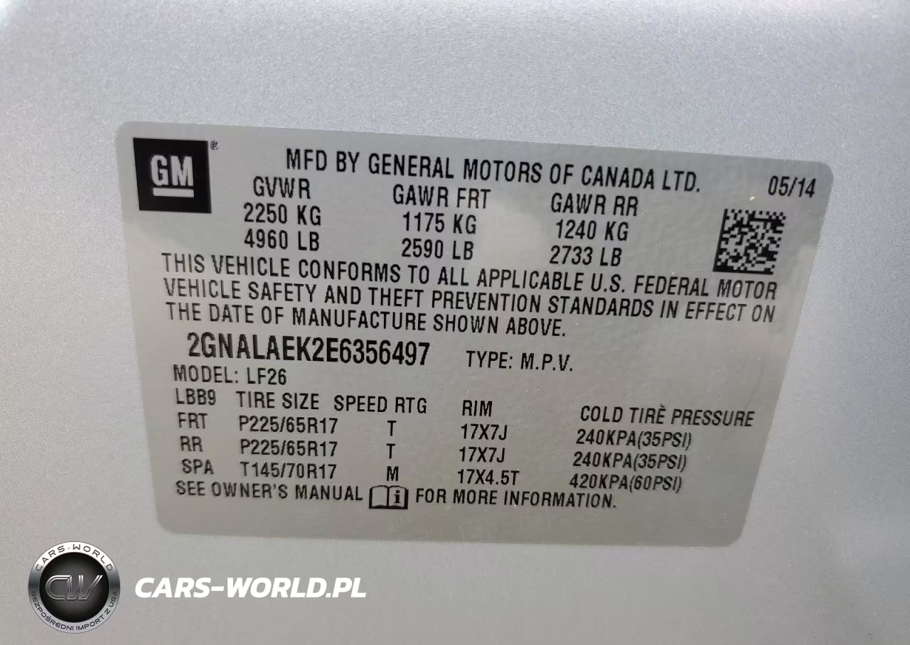 2014 Chevrolet Equinox Ls VIN:2GNALAEK2E6356497 - 13