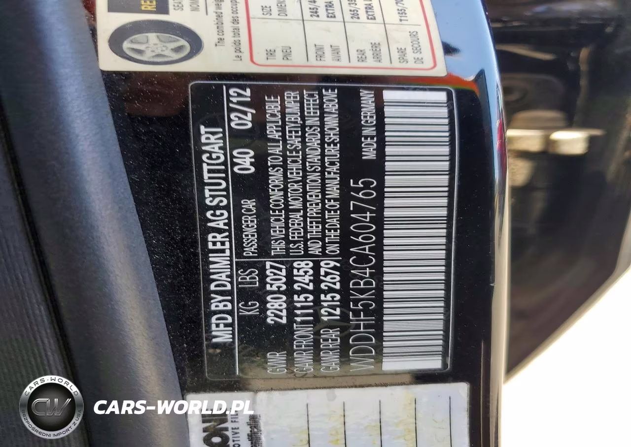 2012 Mercedes-Benz E 350 VIN:WDDHF5KB4CA604765 - 12