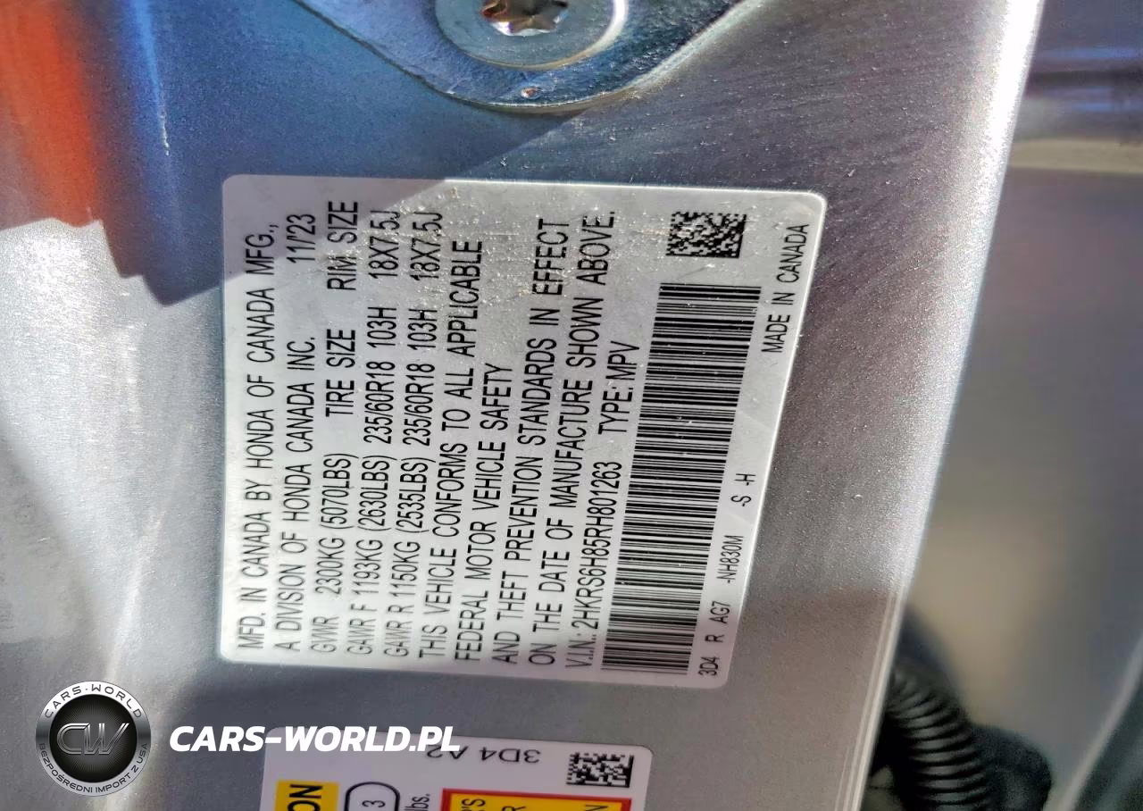 2024 Honda Cr-V Sport-L VIN:2HKRS6H85RH801263 - 13