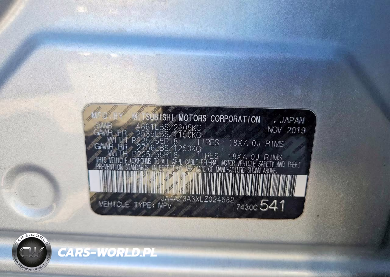 2020 Mitsubishi Outlander Se VIN:JA4AZ3A3XLZ024532 - 12