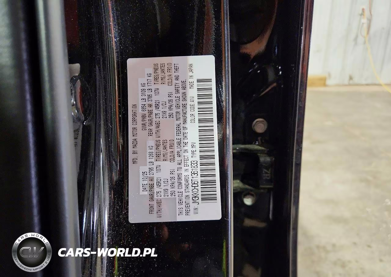 2026 Mazda Cx-90 Premium Sport VIN:JM3KKCHD6T1361833 - 13