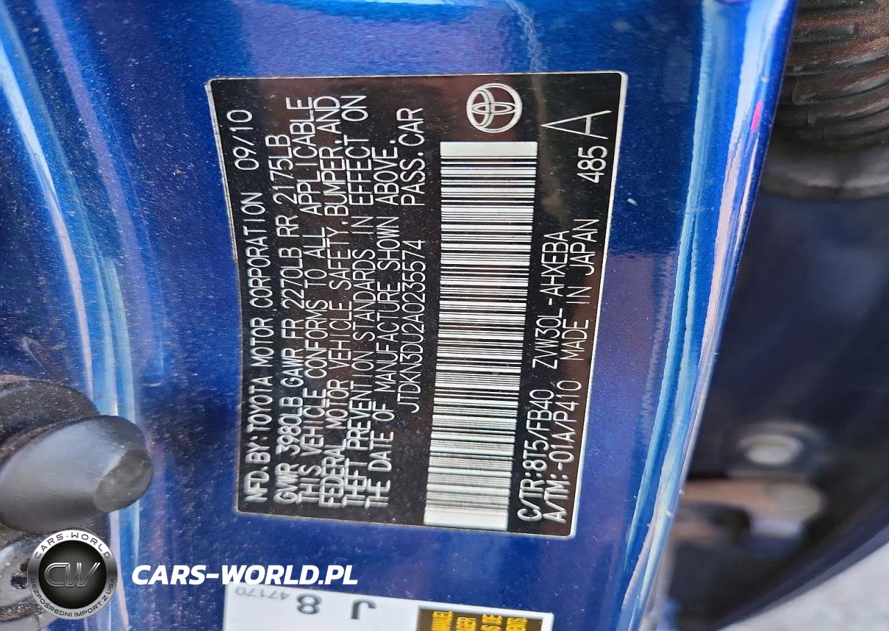 2010 Toyota Prius Iii VIN:JTDKN3DU2A0235574 - 12