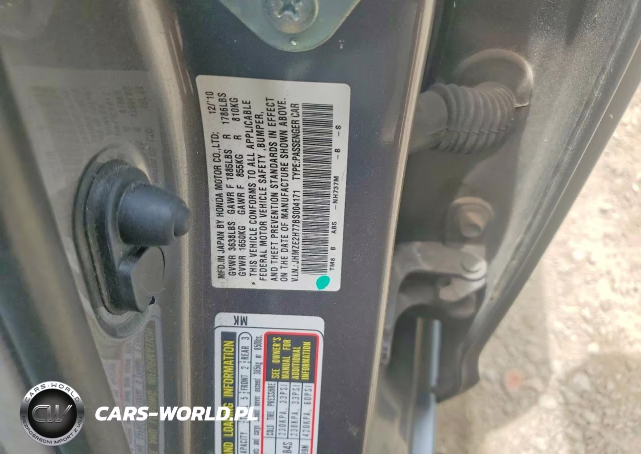 2011 Honda Insight Ex VIN:JHMZE2H77BS004171 - 12