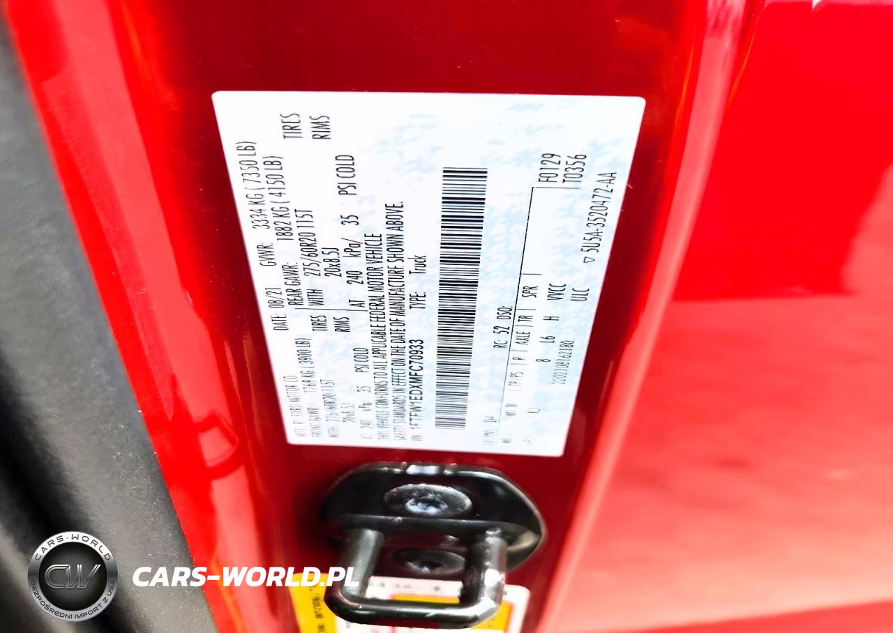 2021 Ford F150 Supercrew VIN:1FTFW1EDXMFC70933 - 12