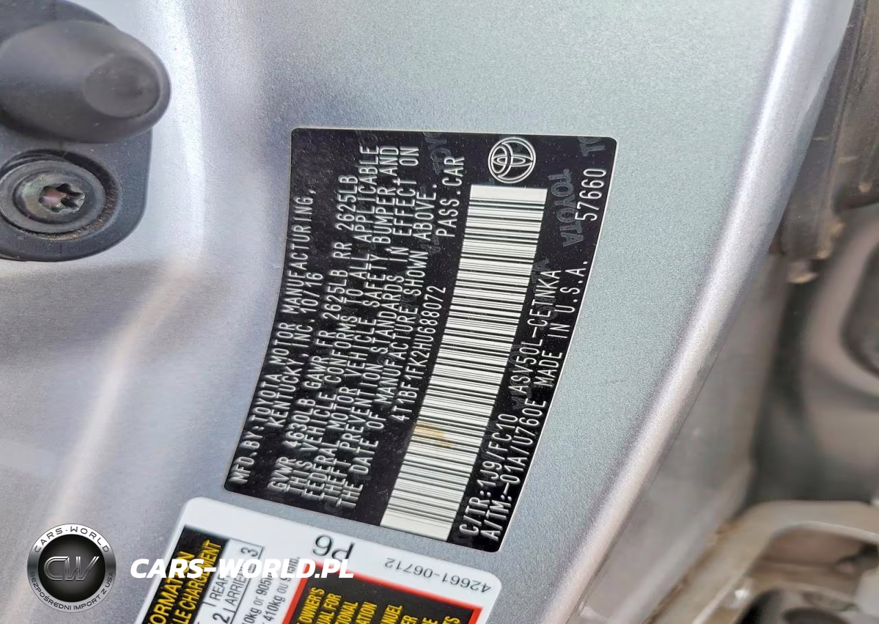 2017 Toyota Camry Le VIN:4T1BF1FK2HU688072 - 13