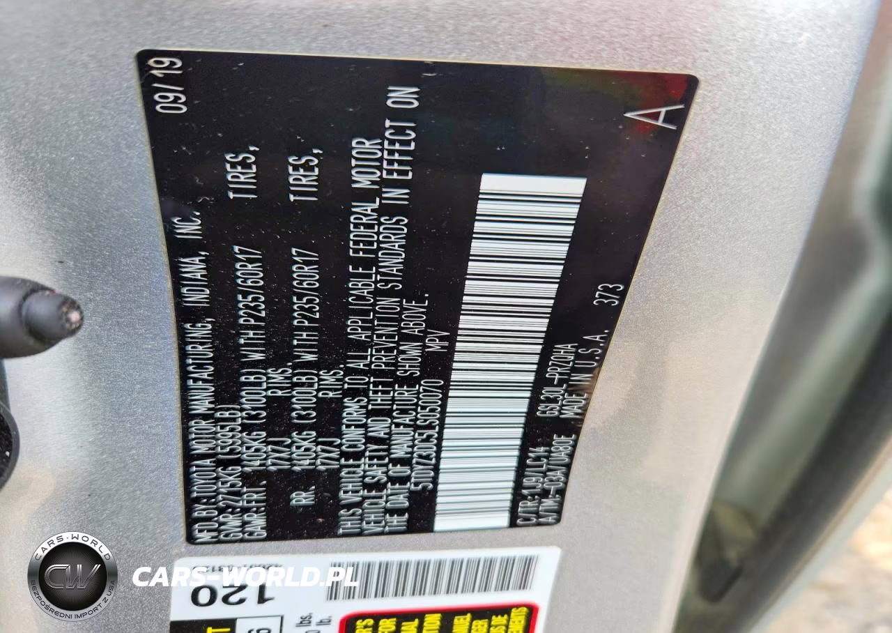 2020 Toyota Sienna Xle 8-Passenger VIN:5TDYZ3DC5LS050070 - 13