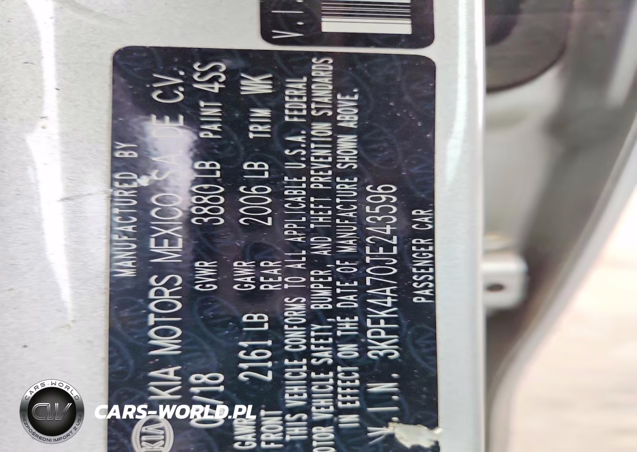 2018 Kia Forte Lx VIN:3KPFK4A70JE243596 - 13