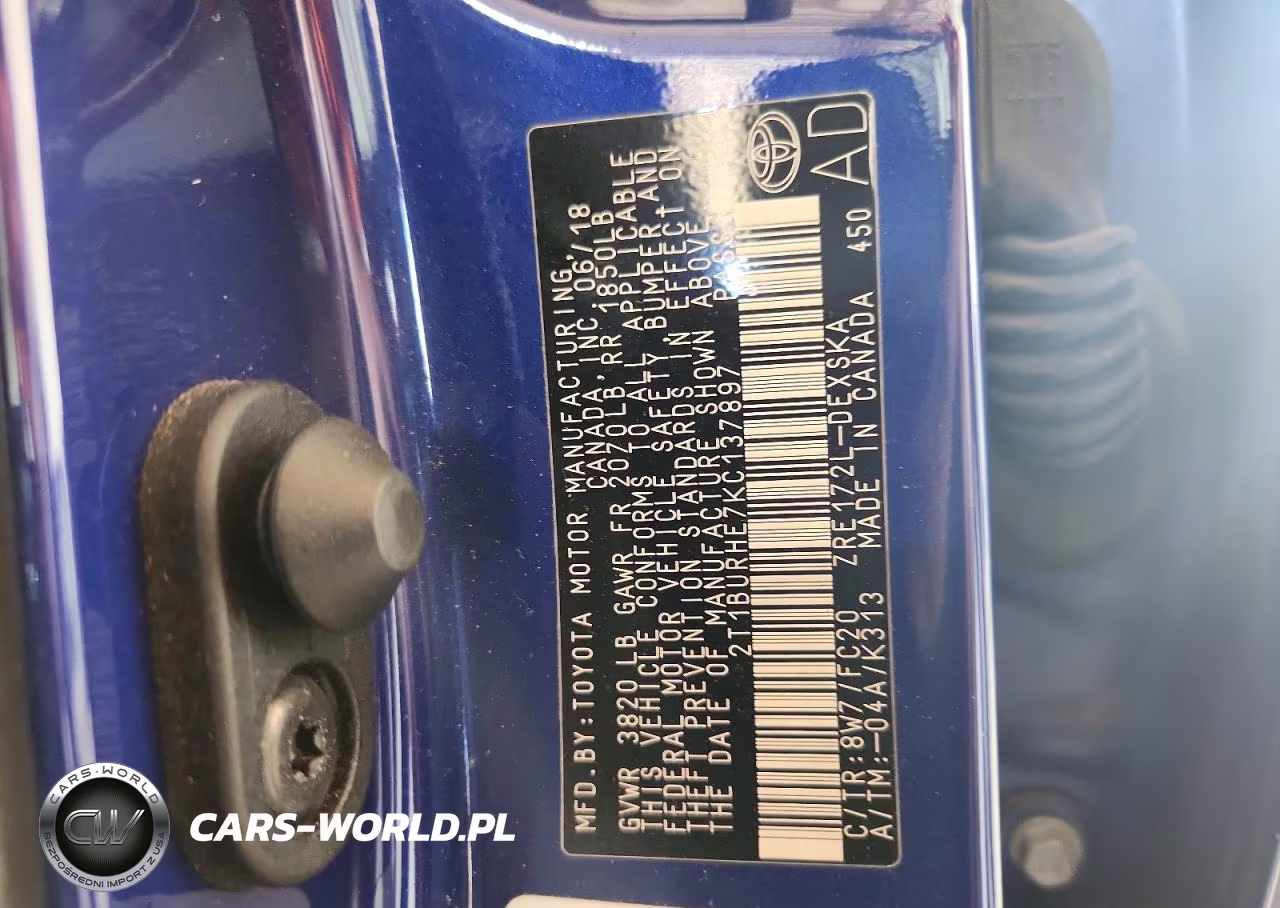 2019 Toyota Corolla Se VIN:2T1BURHE7KC137897 - 12