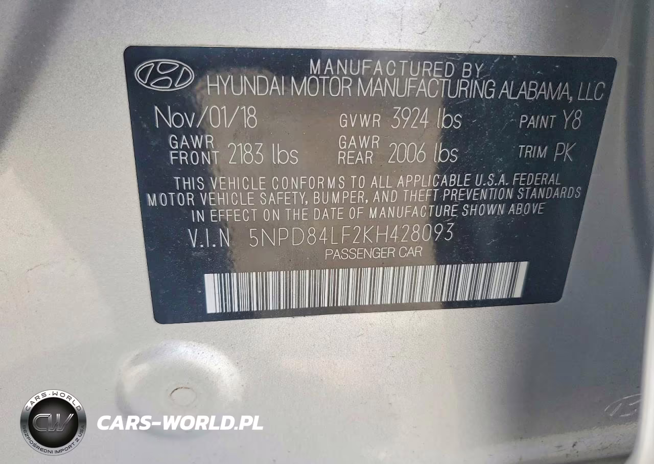 2019 Hyundai Elantra Value Edition VIN:5NPD84LF2KH428093 - 12