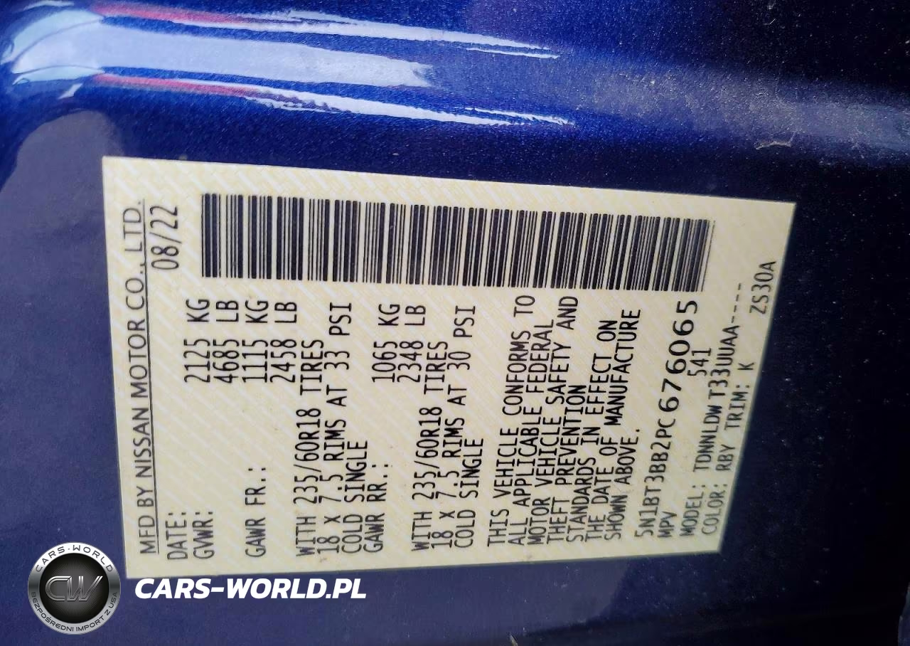 2023 Nissan Rogue Sv VIN:5N1BT3BB2PC676065 - 14