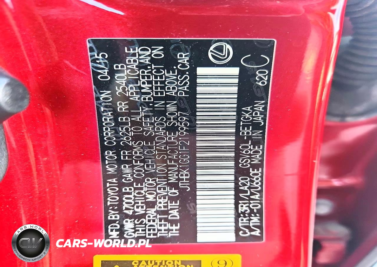 2015 Lexus Es 350 VIN:JTHBK1GG1F2199597 - 12