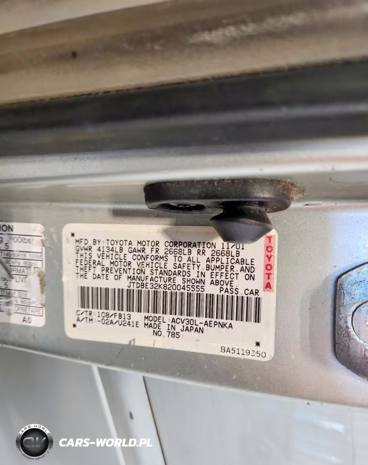 2002 Toyota Camry Le VIN:JTDBE32K820045555 - 12