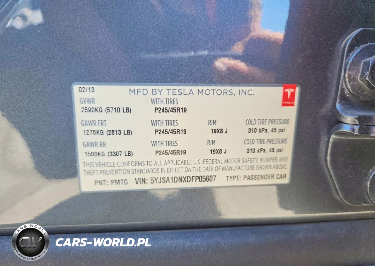 2013 Tesla Model S VIN:5YJSA1DNXDFP05607 - 12