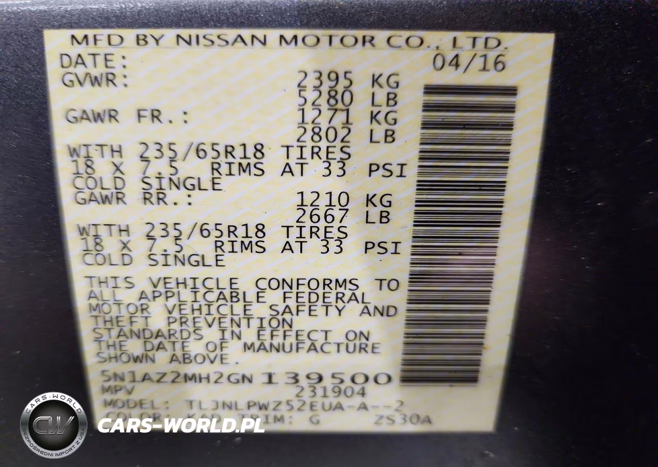 2016 Nissan Murano S VIN:5N1AZ2MH2GN139500 - 13