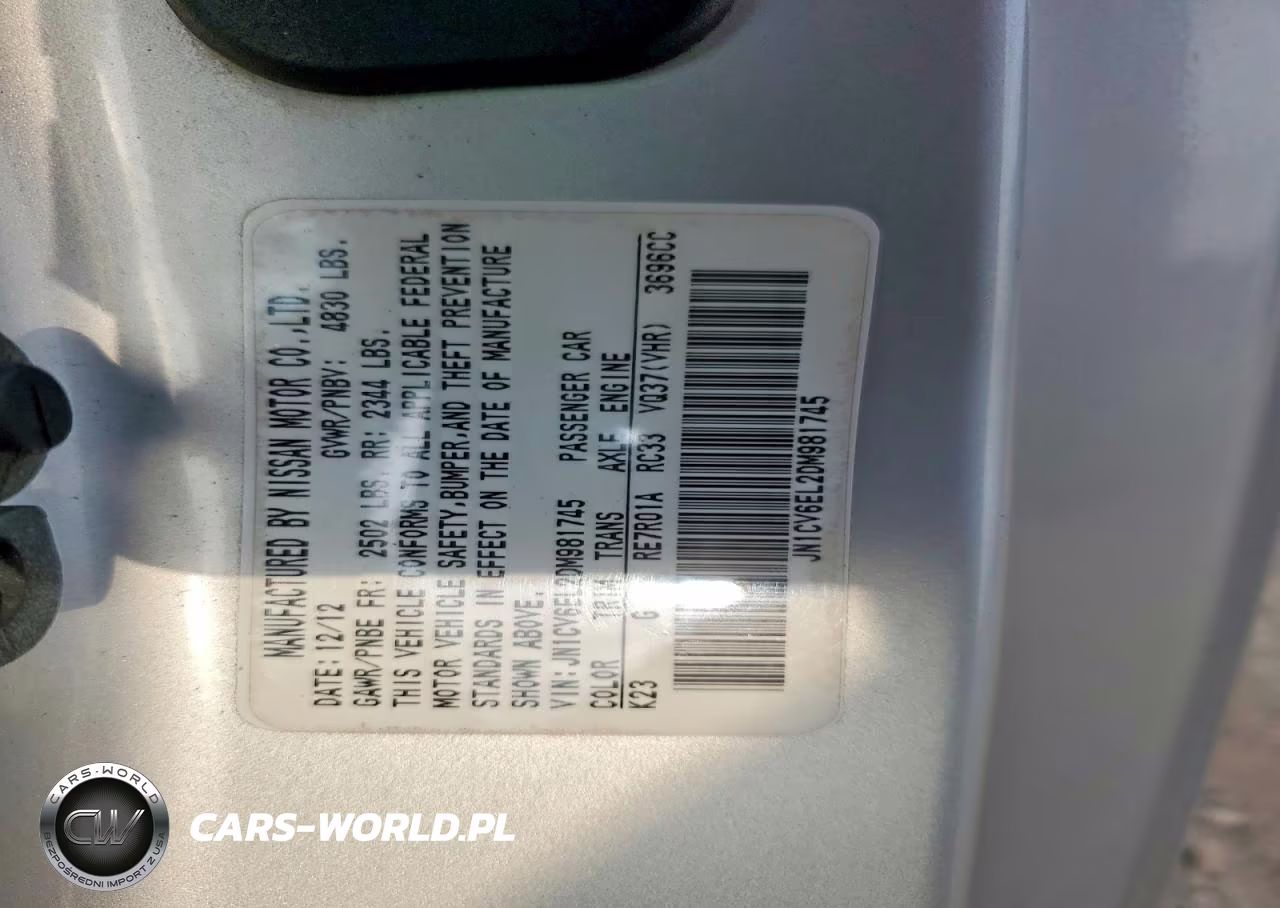 2013 Infiniti G37 Coupe X VIN:JN1CV6EL2DM981745 - 12