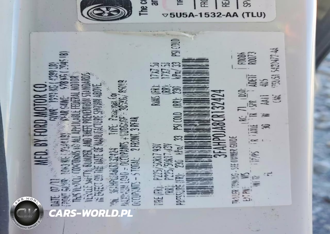 2012 Ford Fusion Sel VIN:3FAHP0JA8CR132424 - 12