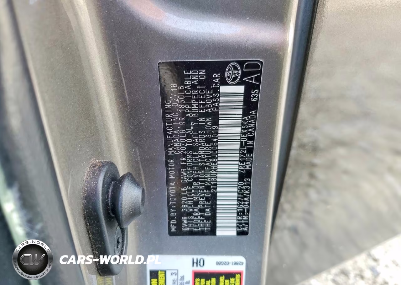 2018 Toyota Corolla Se VIN:2T1BURHE8JC064019 - 12