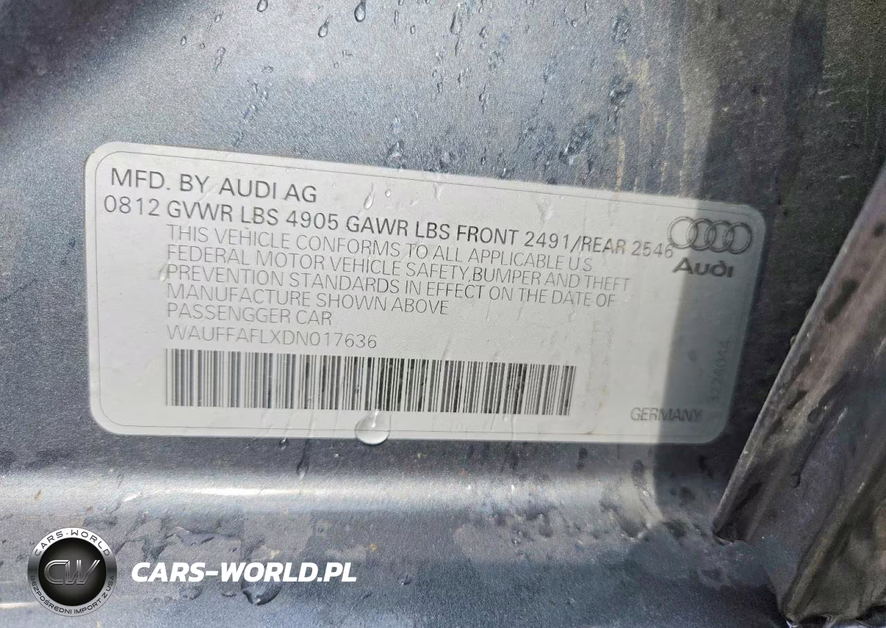 2013 Audi A4 Premium Plus VIN:WAUFFAFLXDN017636 - 12