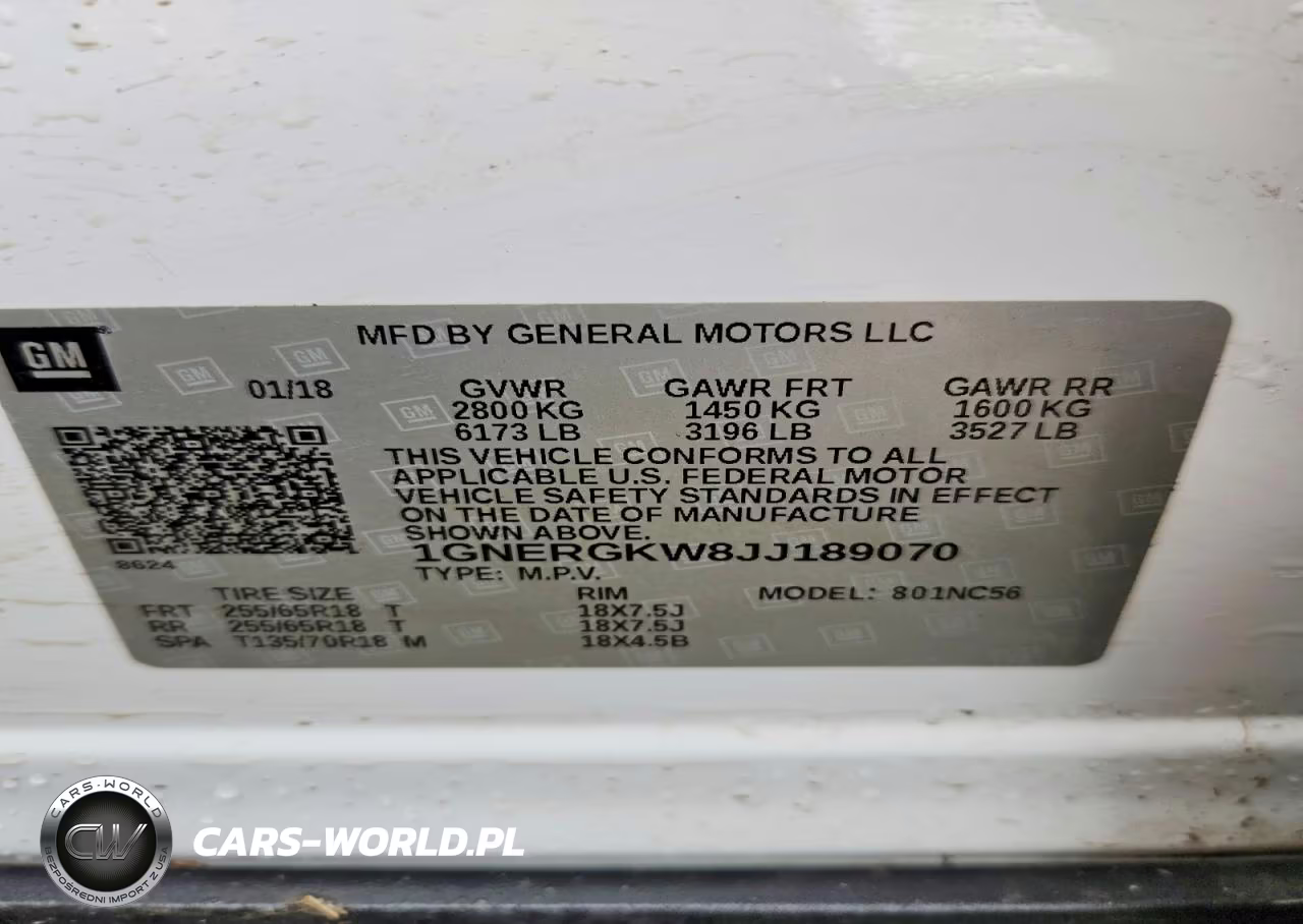 2018 Chevrolet Traverse Lt VIN:1GNERGKW8JJ189070 - 13