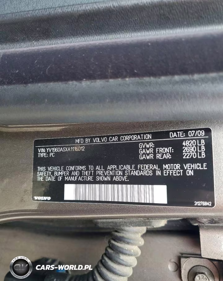 2010 Volvo S80 3.2 VIN:YV1960ASXA1116012 - 12