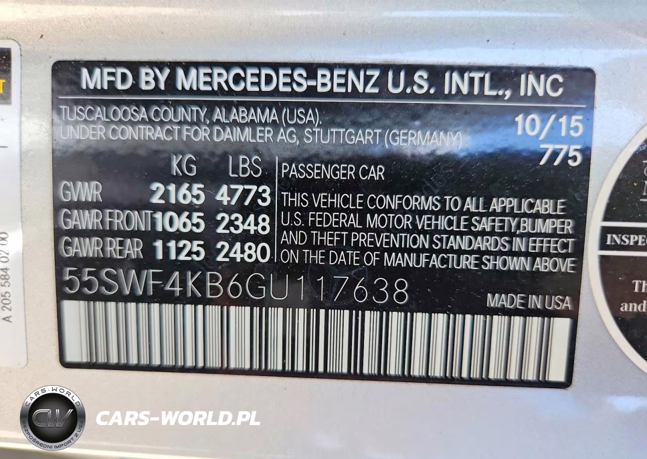 2016 Mercedes-Benz C 300 4Matic VIN:55SWF4KB6GU117638 - 12