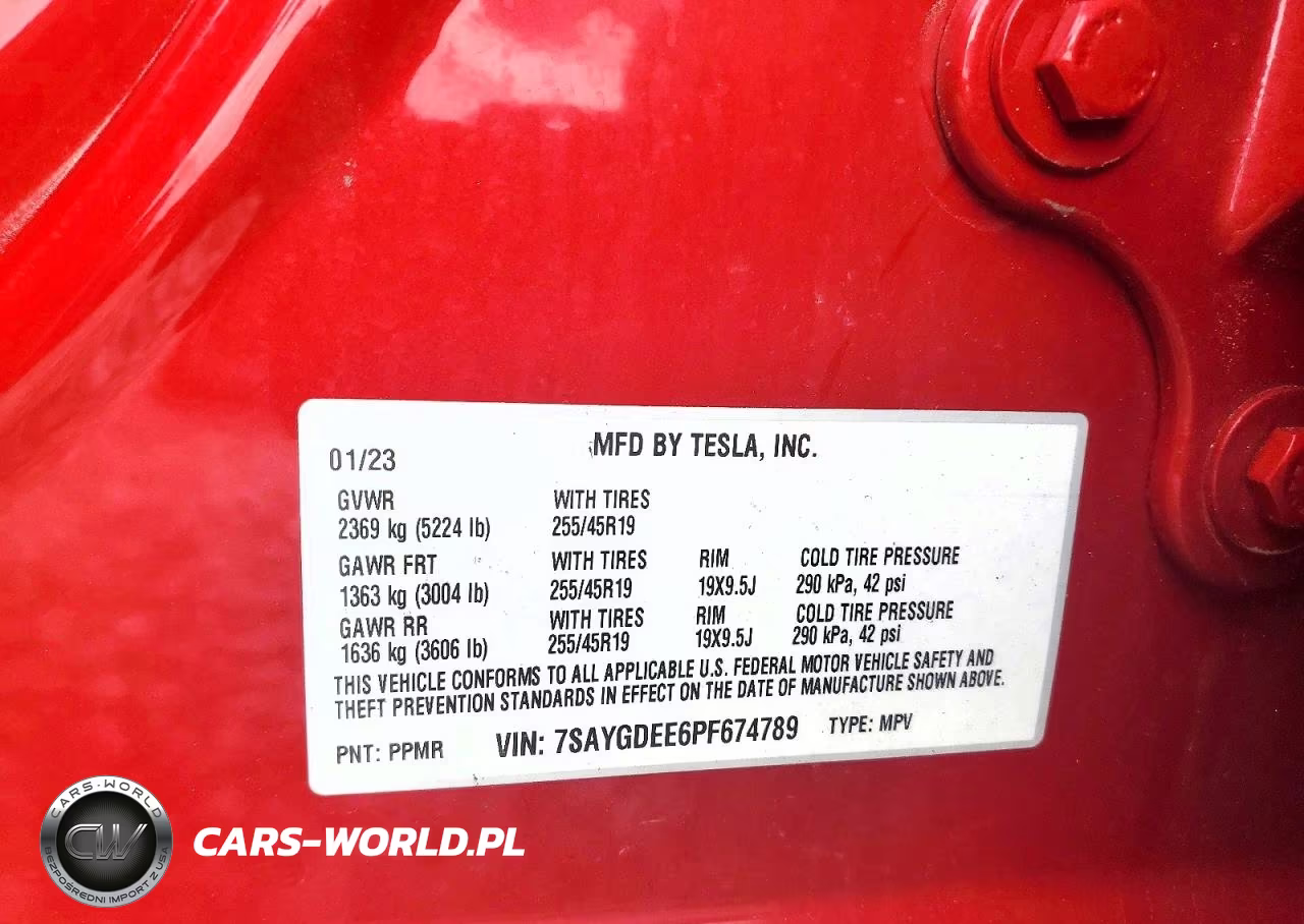2023 Tesla Model Y VIN:7SAYGDEE6PF674789 - 14