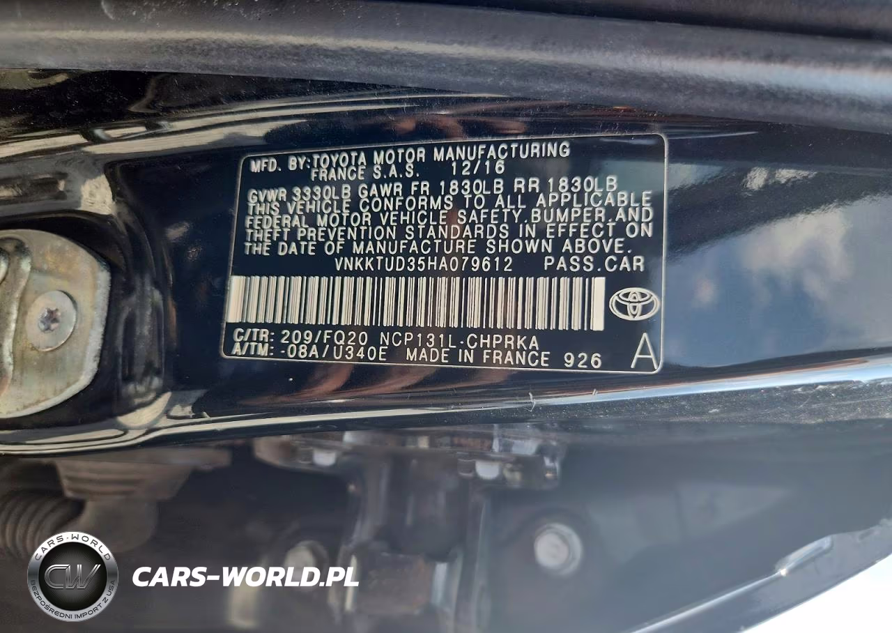 2017 Toyota Yaris 5-Door L Fleet VIN:VNKKTUD35HA079612 - 12