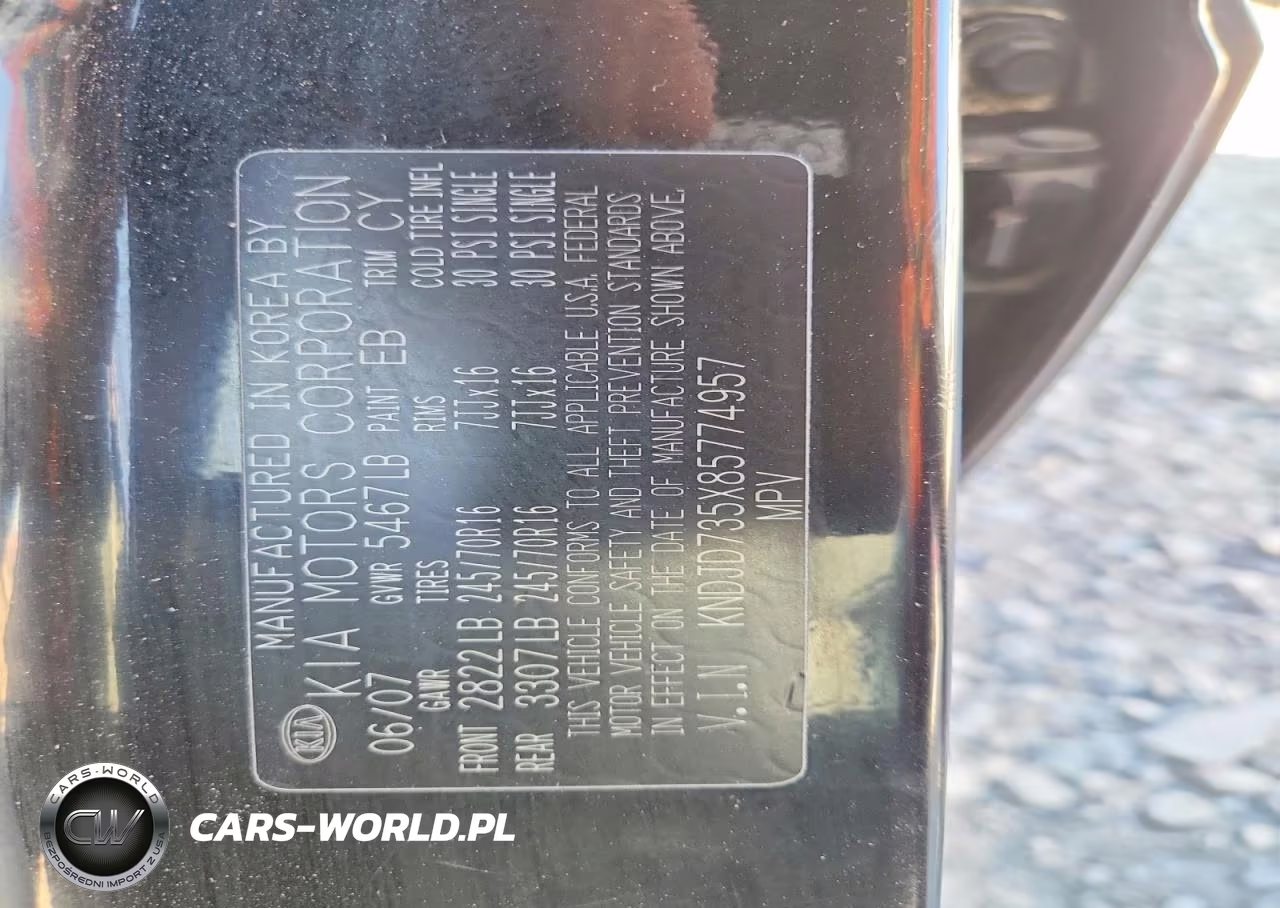 2008 Kia Sorento Base VIN:KNDJD735X85774957 - 12
