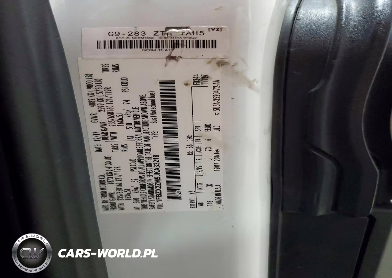 2018 Ford Transit T-350 VIN:1FBZX2ZM5JKA33218 - 13