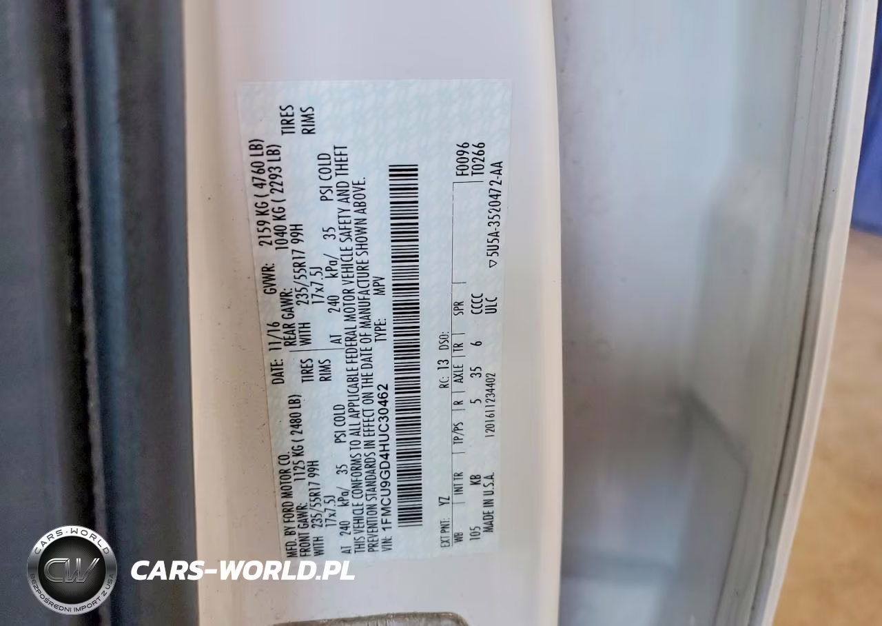 2017 Ford Escape Se VIN:1FMCU9GD4HUC30462 - 13