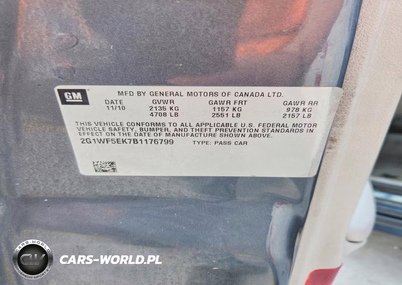 2011 Chevrolet Impala VIN:2G1WF5EK7B1176799 - 12