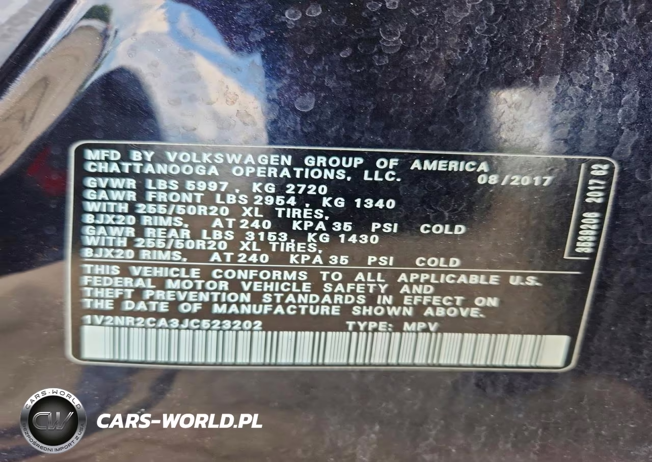 2018 Volk Atlas Launch Edition VIN:1V2NR2CA3JC523202 - 13