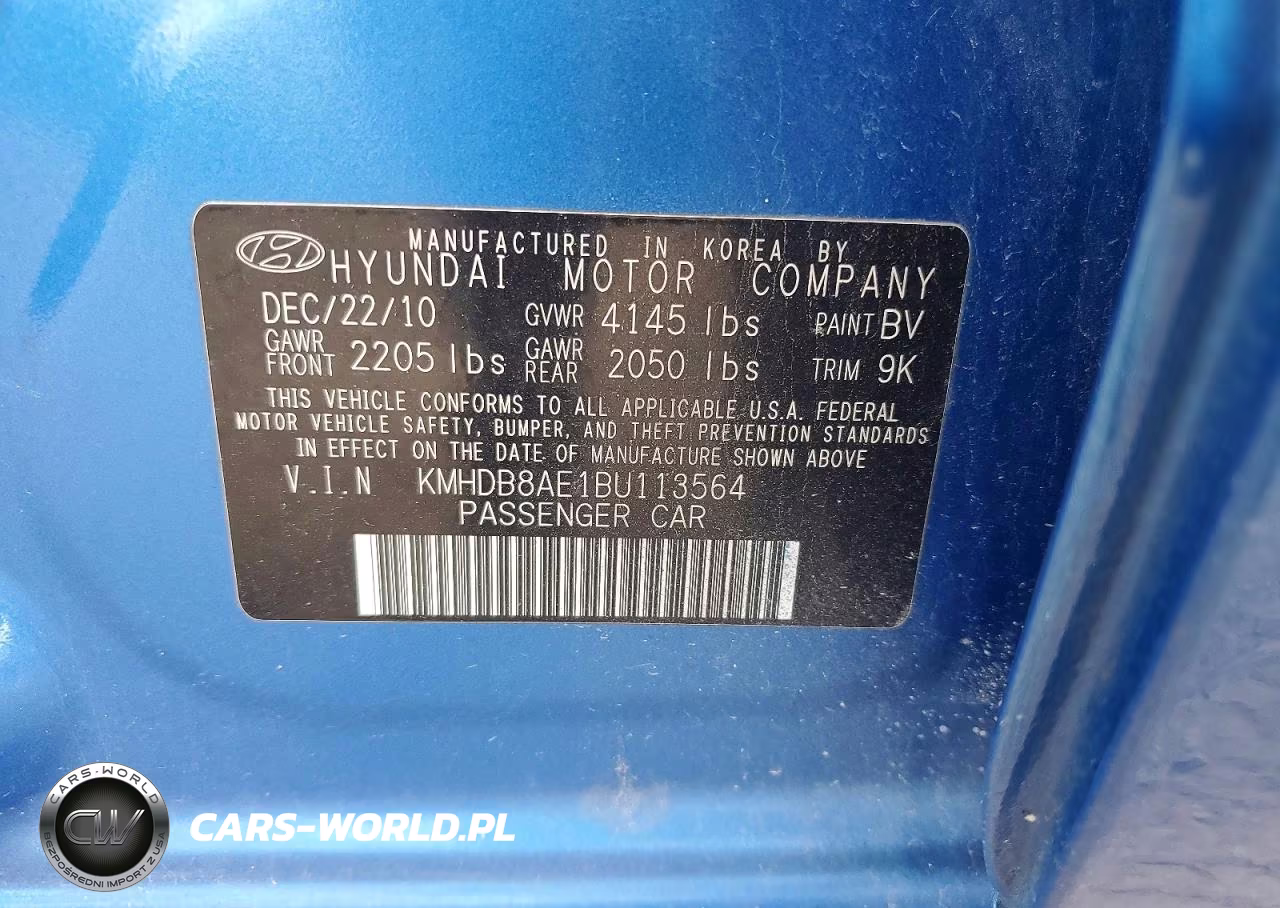 2011 Hyundai Elantra Touring Gls VIN:KMHDB8AE1BU113564 - 12