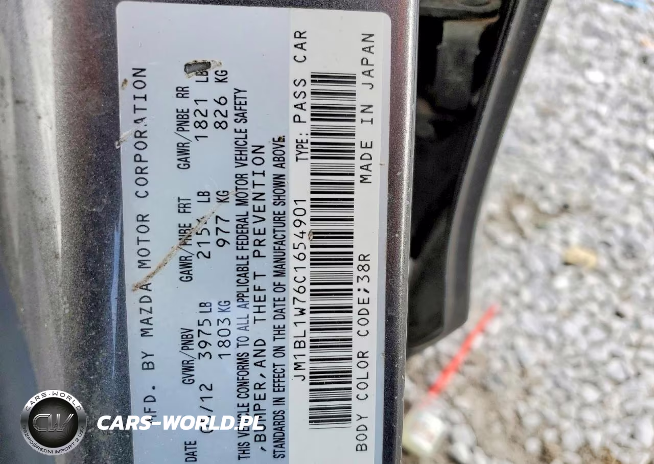 2012 Mazda 3 I VIN:JM1BL1W76C1654901 - 13