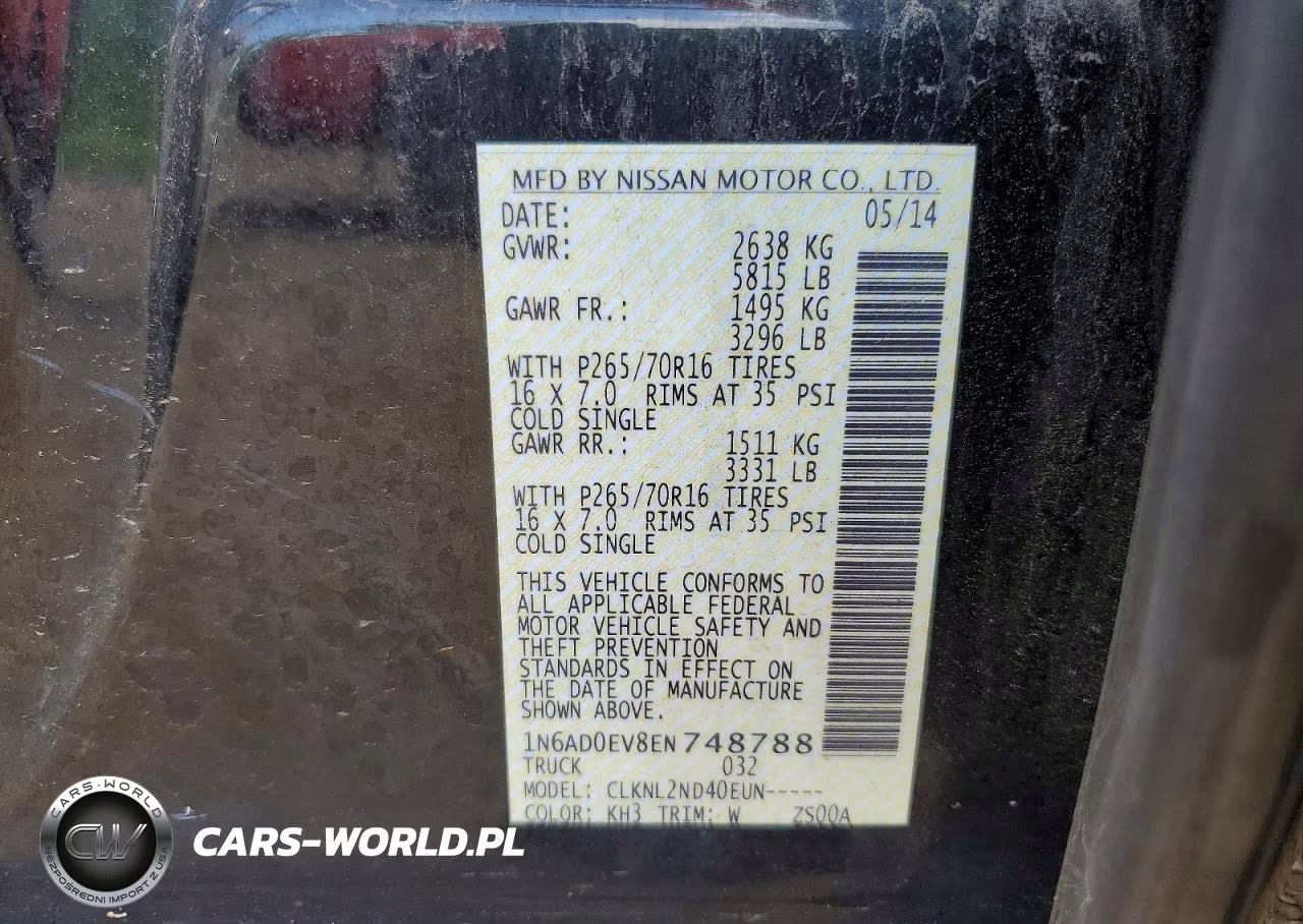 2014 Nissan Frontier VIN:1N6AD0EV8EN748788 - 12