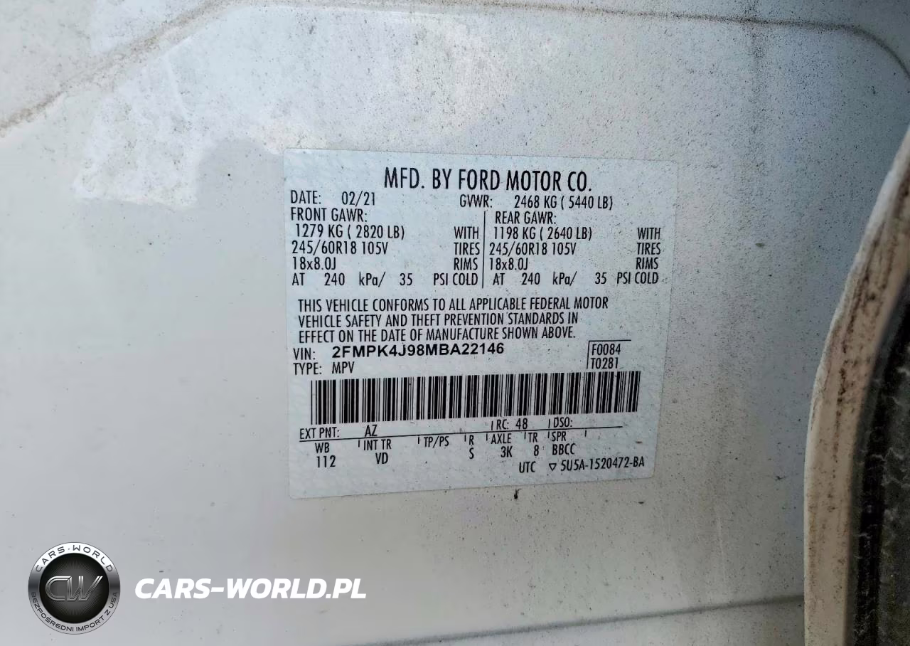 2021 Ford Edge Sel VIN:2FMPK4J98MBA22146 - 13