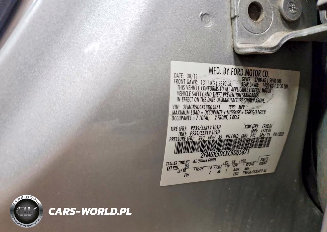 2012 Ford Flex Limited VIN:2FMGK5DCXCBD05871 - 13