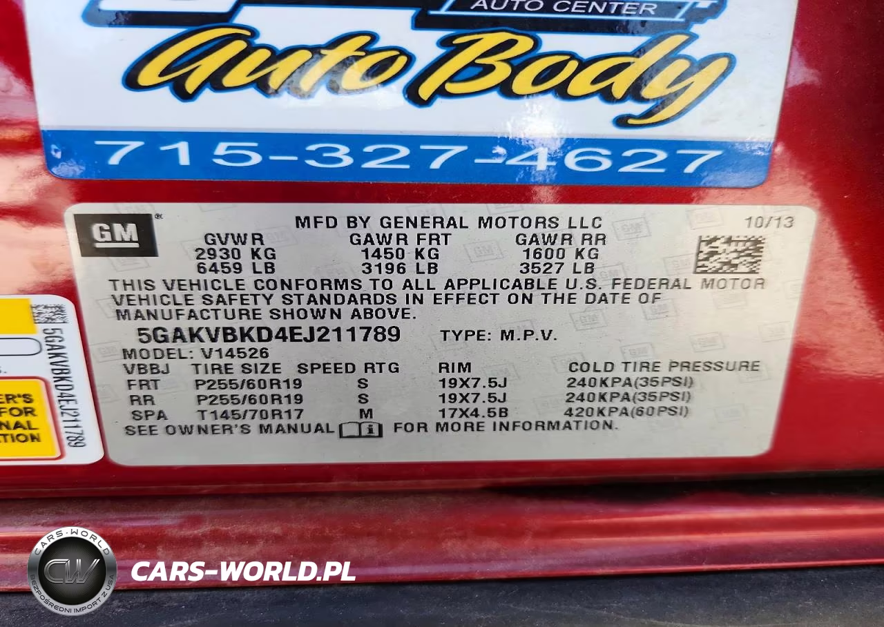 2014 Buick Enclave VIN:5GAKVBKD4EJ211789 - 13