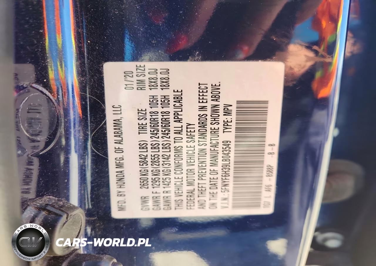 2020 Honda Pilot Ex VIN:5FNYF6H39LB043549 - 13
