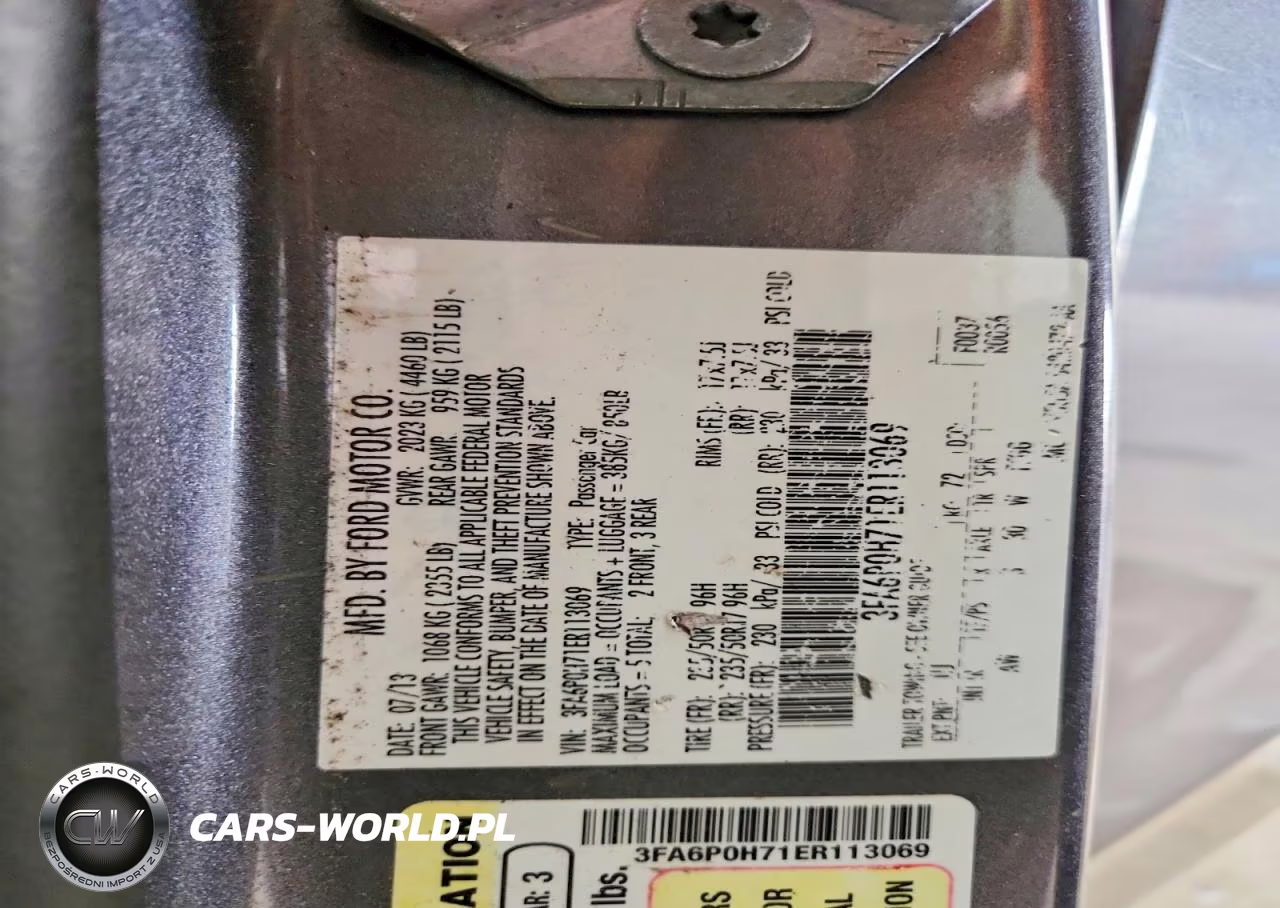2014 FORD FUSION SE VIN:3FA6P0H71ER113069 - 12